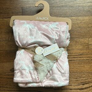 LILA & JACK unicorn and hearts !! PINK . Baby Reverse to Sherpa